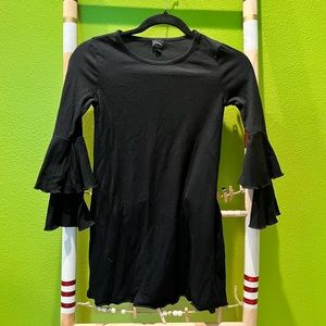 Black Kids Dress With Ruffled Sleeves Art Class Medium 7/8